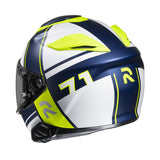 HJC RPHA 71 Zecha MC3HSF Road Crash Full face Helmet Yellow back view