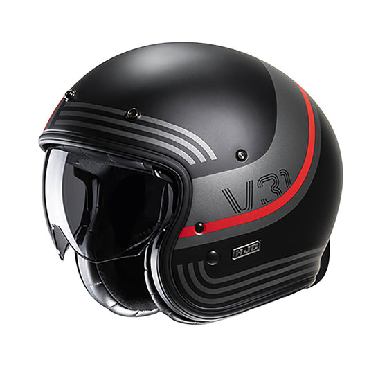 HJC V31 Byron MC1SF Red Open Face Motorbike Helmet 