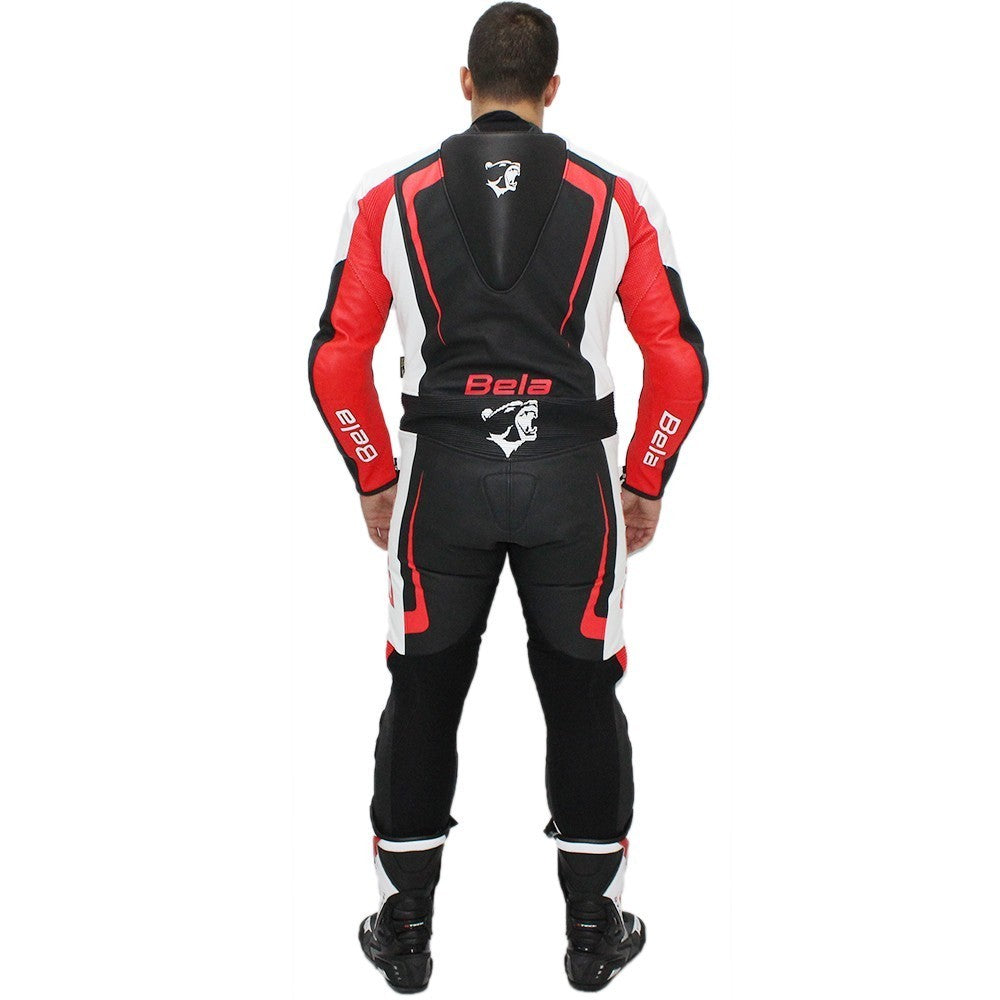  BELA-Maverick 1 PC Suit White/Black/Red - SECURTEX MOTOR SL (t/a MaximoMoto)