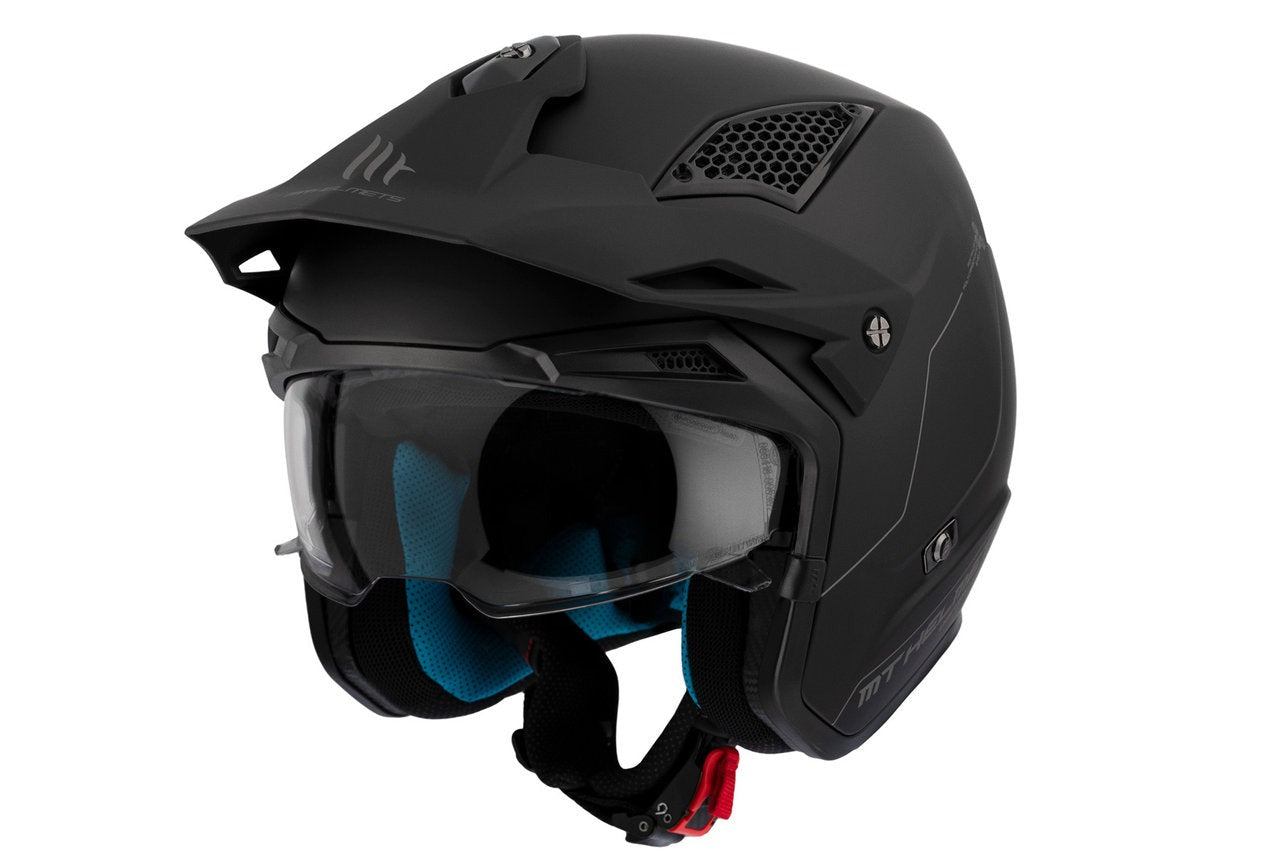  MT District Sv Solid A1 Matte Black Off-Road Motorcycle Helmet