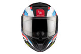  MT Atom 2 Sv Bast A0 Gloss Pearl Flip Up Motorcycle Helmet