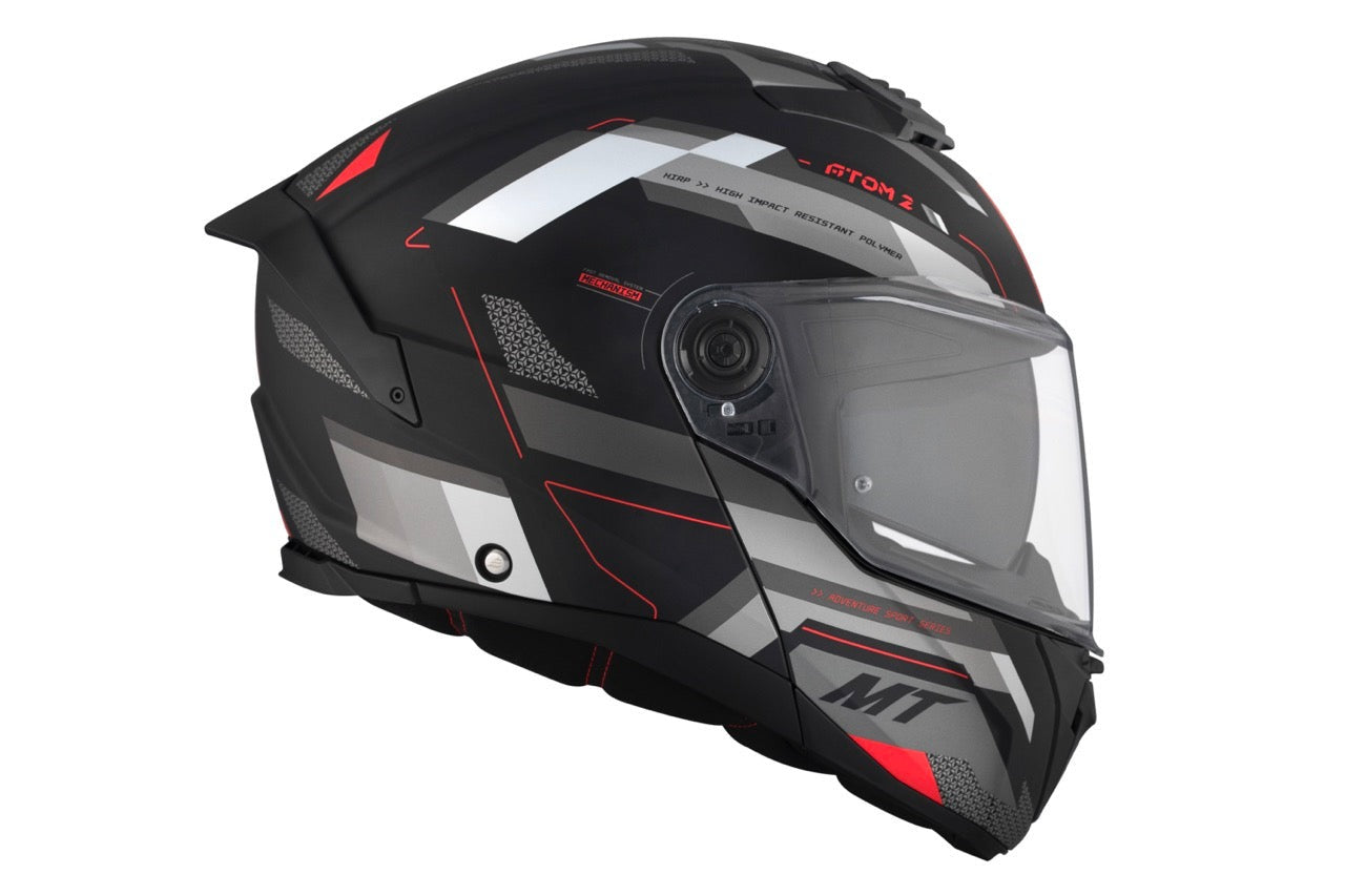 MT Atom 2 Sv Bast D5 mate on Carretera Casco modular motocicleta - CASCO