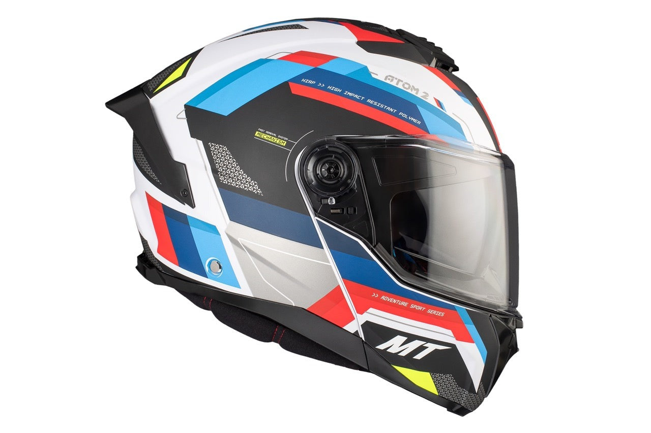  MT Atom 2 Sv Bast A0 Gloss Pearl Flip-Up Motorcycle Helmet - SECURTEX MOTOR SL (t/a MaximoMoto)