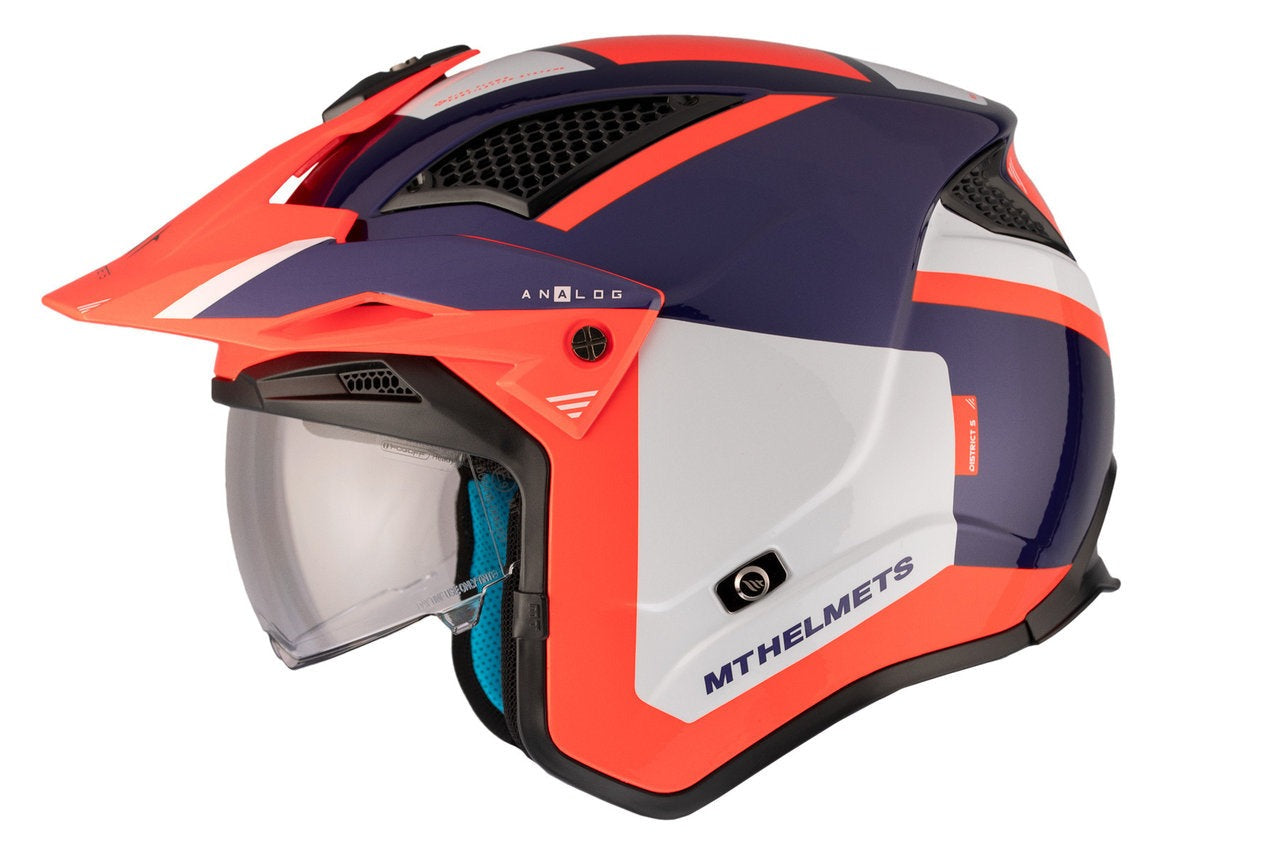 MT District Sv S Analog D5 Dual Sport Motorcycle Helmet