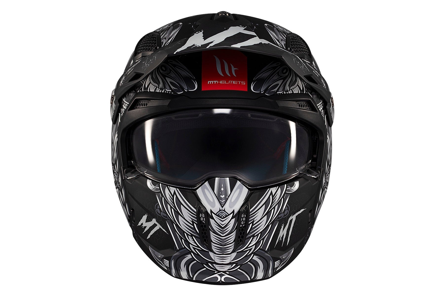 MT Streetfighter S SV Hellish B2 Matte Dual Sport Motorcycle Helmet