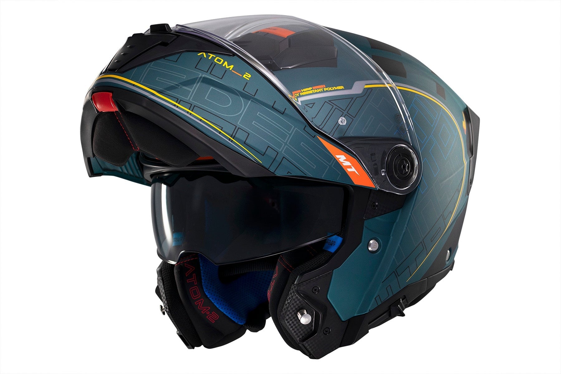 mt atom helmet decals MT Atom 2 SV Destiny C6 Matt Sport Motorbike Modular Helmet – MaximoMoto SL