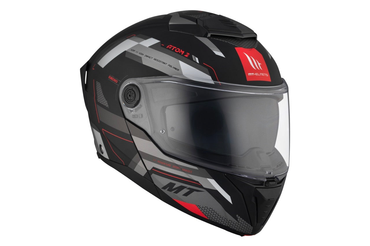 MT Atom 2 Sv Bast D5 mate on Carretera Casco modular motocicleta - CASCO