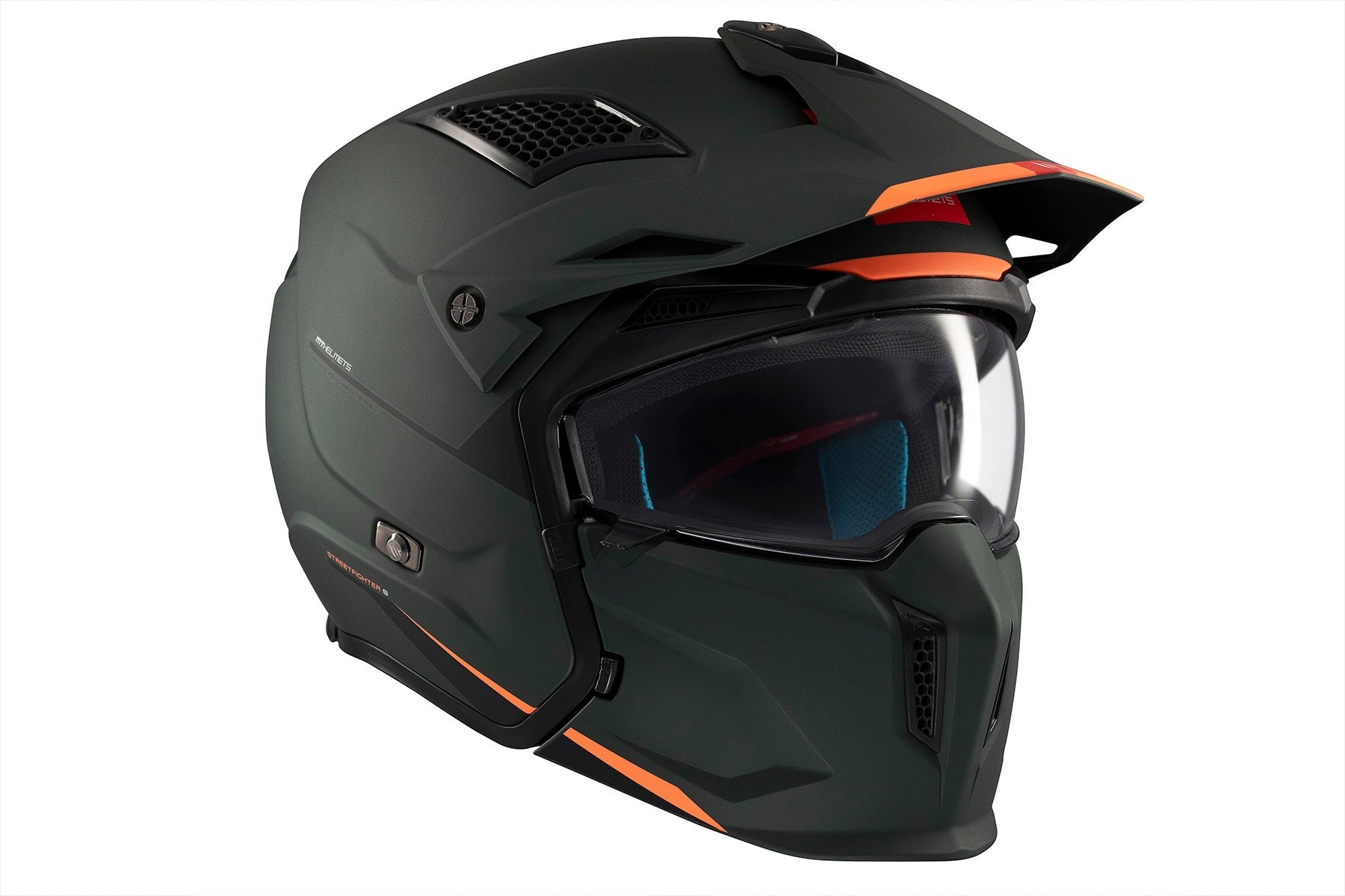 MT Streetfighter S SV Solid A6 Road Crash Modular Motorcycle Helmet
