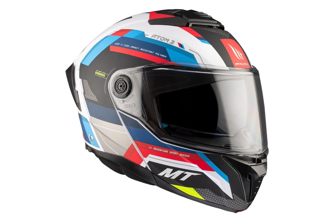  MT Atom 2 Sv Bast A0 Gloss Pearl Flip Up Motorcycle Helmet