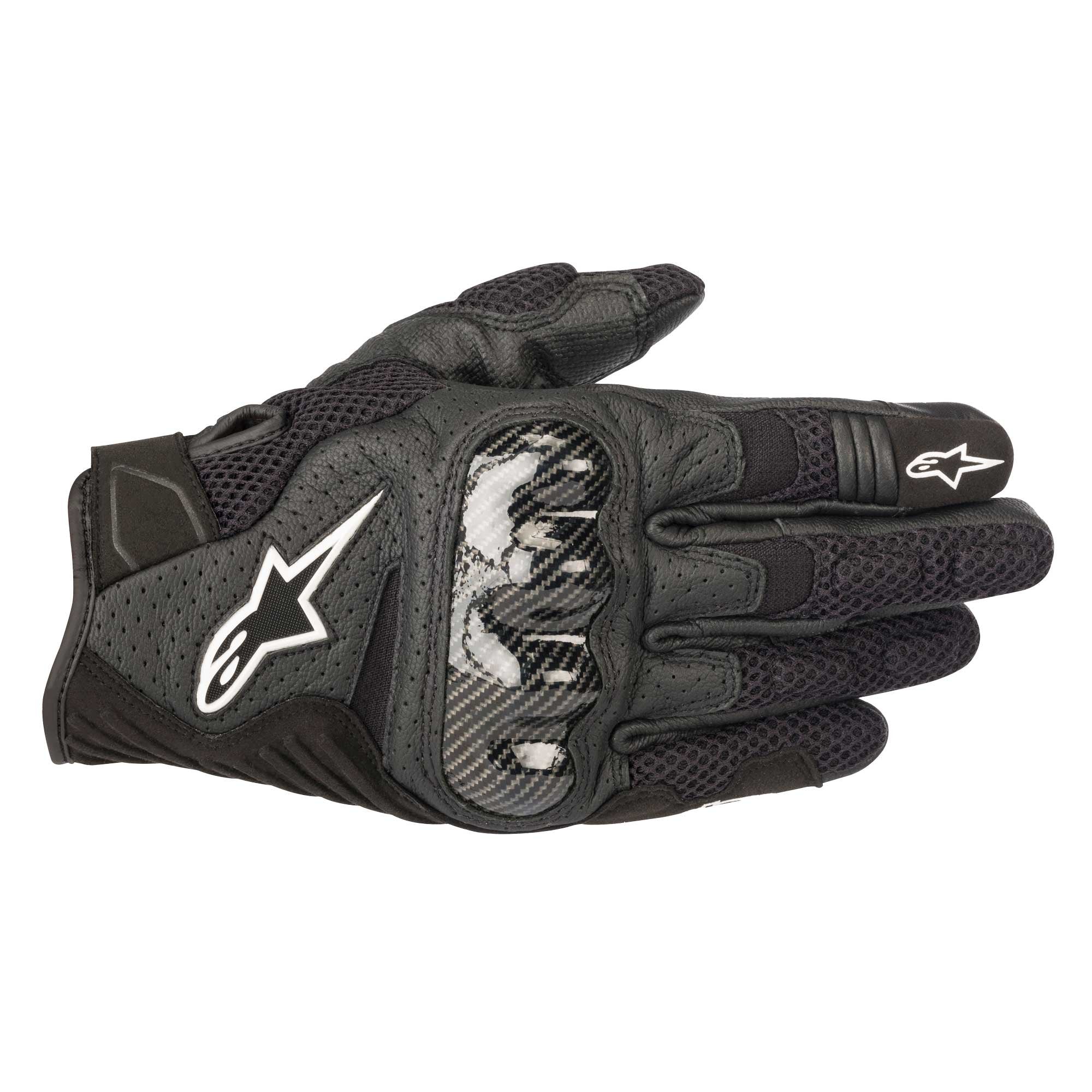 Alpinestars SMX-1 Air v2 Motorcycle Gloves Black - back pic