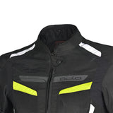 Bela Sprinter Men Motorcycle Textile Jacket Black/Yellow Fluro