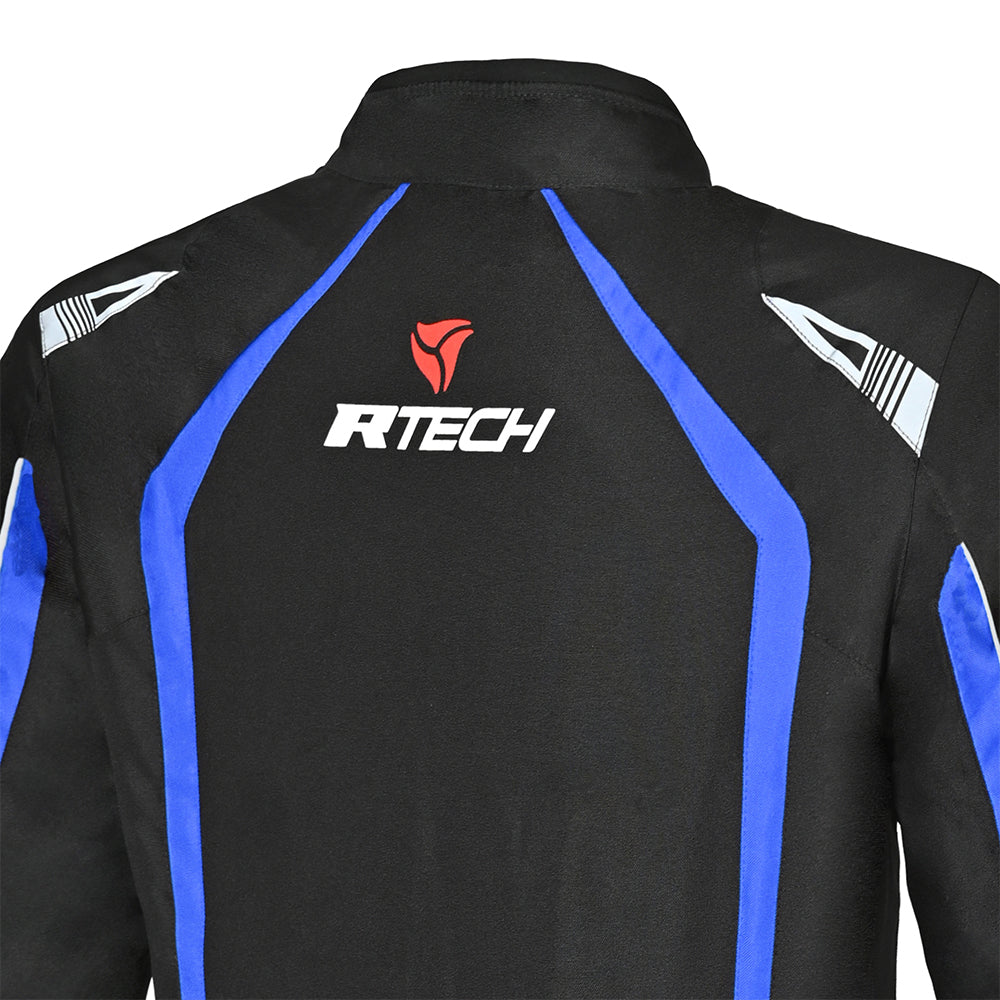 R-Tech Marshal Men Motorcycle Textile Jacket Black Blue