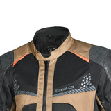 BELA Onsaker Motorcycle Textile Jacket - Sand Black Orange 