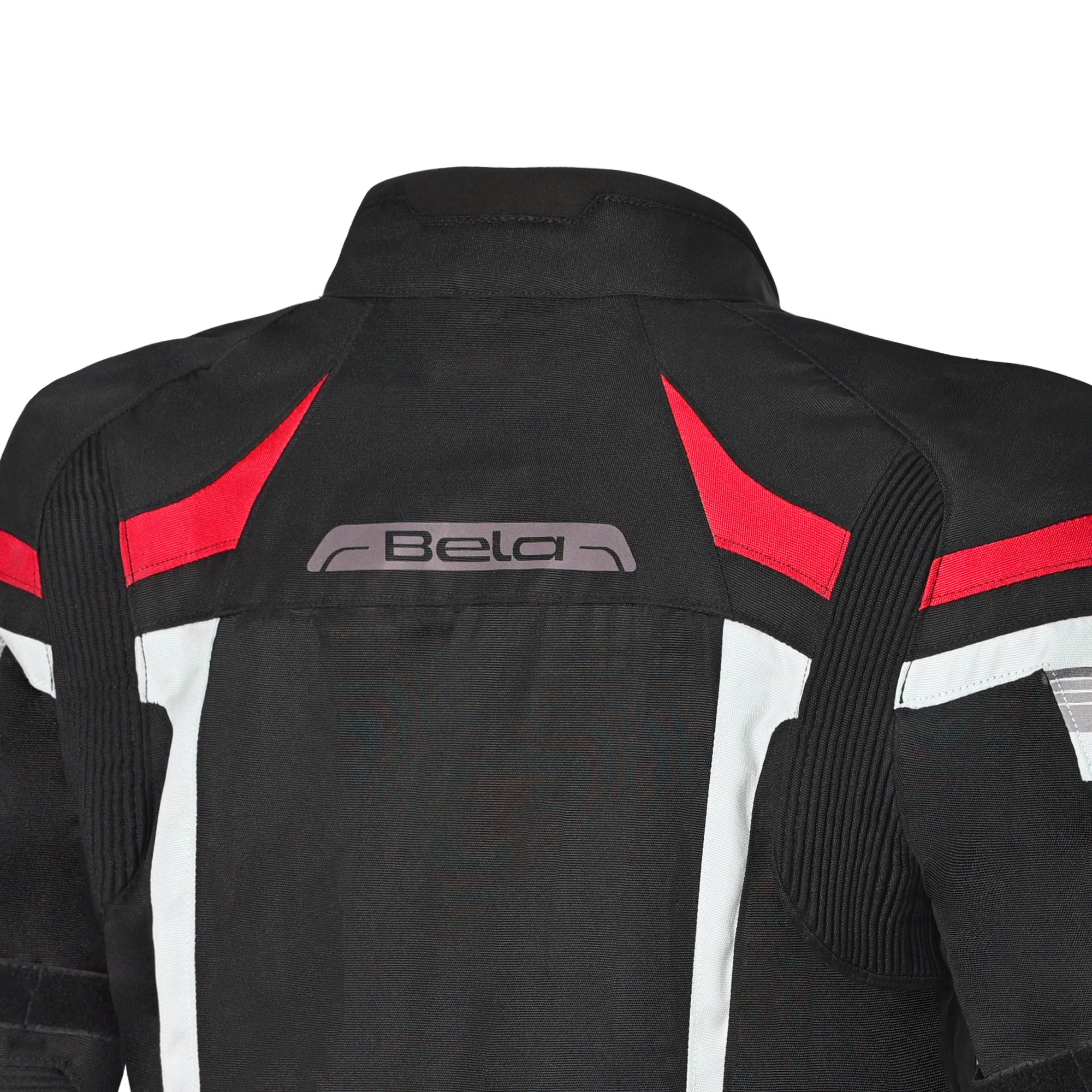 Bela Highland Man Textile Motorcycle Jacket Black/White/Red
