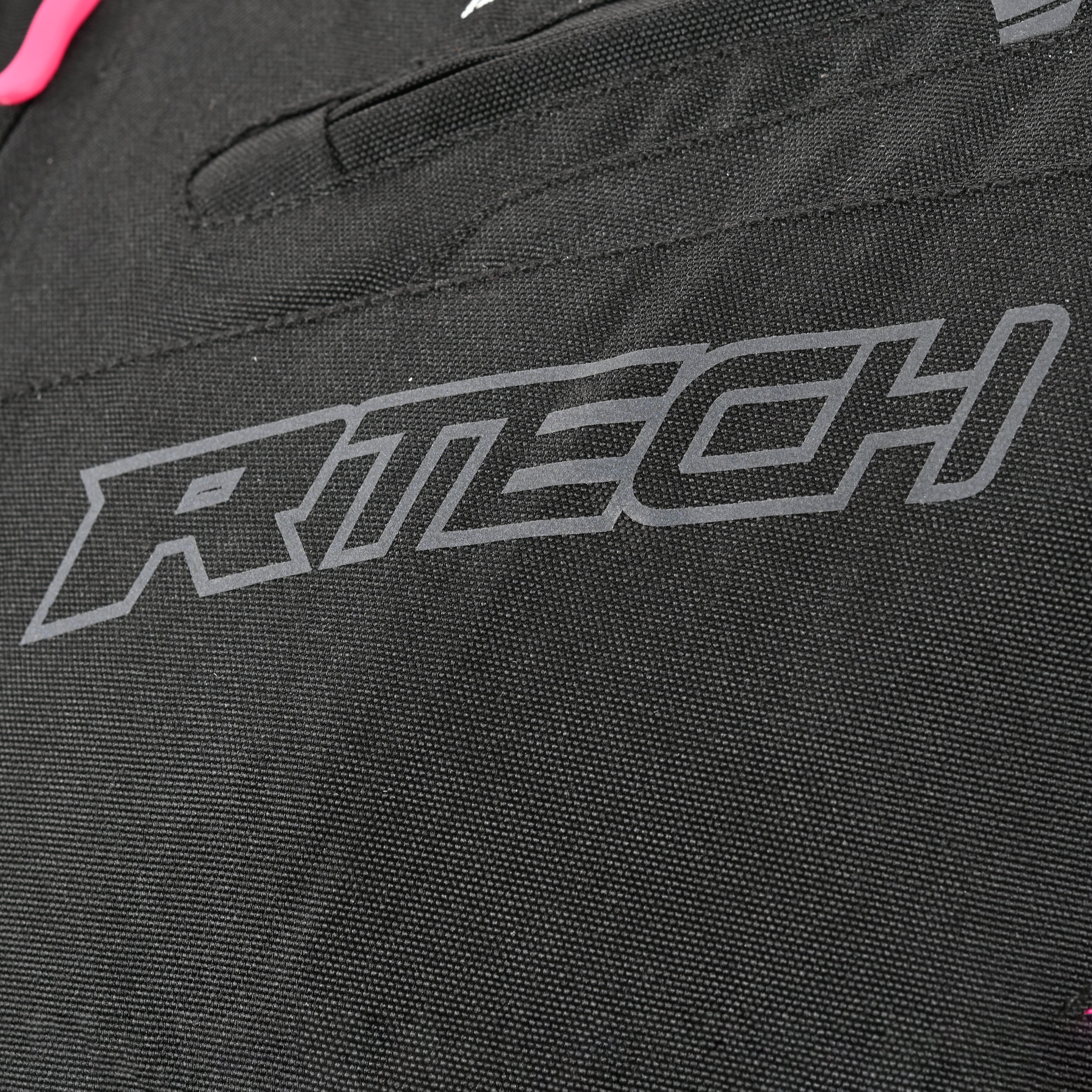 R-Tech Knight Rider Lady Short - Motorcycle Racing Jacket - Black Dark Grey Fuschia 