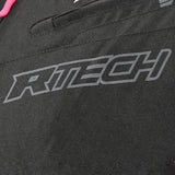 R-Tech Knight Rider Lady Short - Motorcycle Racing Jacket - Black Dark Grey Fuschia 