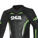 SHUA Infinity 2PC Motorcycle Racing Suit - Black Green