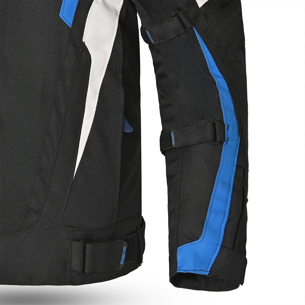 BELA Highland Motorcycle Riding Jacket Men Black Blue images