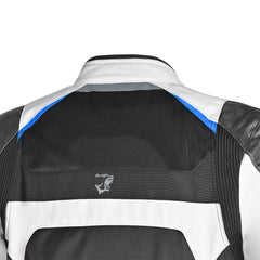 BELA Onsaker Motorcycle Textile Jacket - White Black Blue 