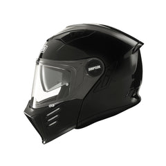 Simpson Darksome Solid Black Flip Front Motorbike Helmet 