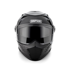 Simpson Darksome Solid Black Flip Front Motorbike Helmet 