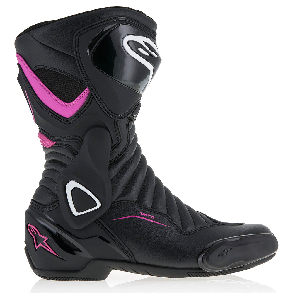 Alpinestars Stella SMX 6 v2 Women's Motorcycle Boot Black Fuchsia White images