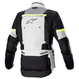 Alpinestars Bogota Pro DS Jkt Ice Grey Dark Grey Yellow Fluo - back pic