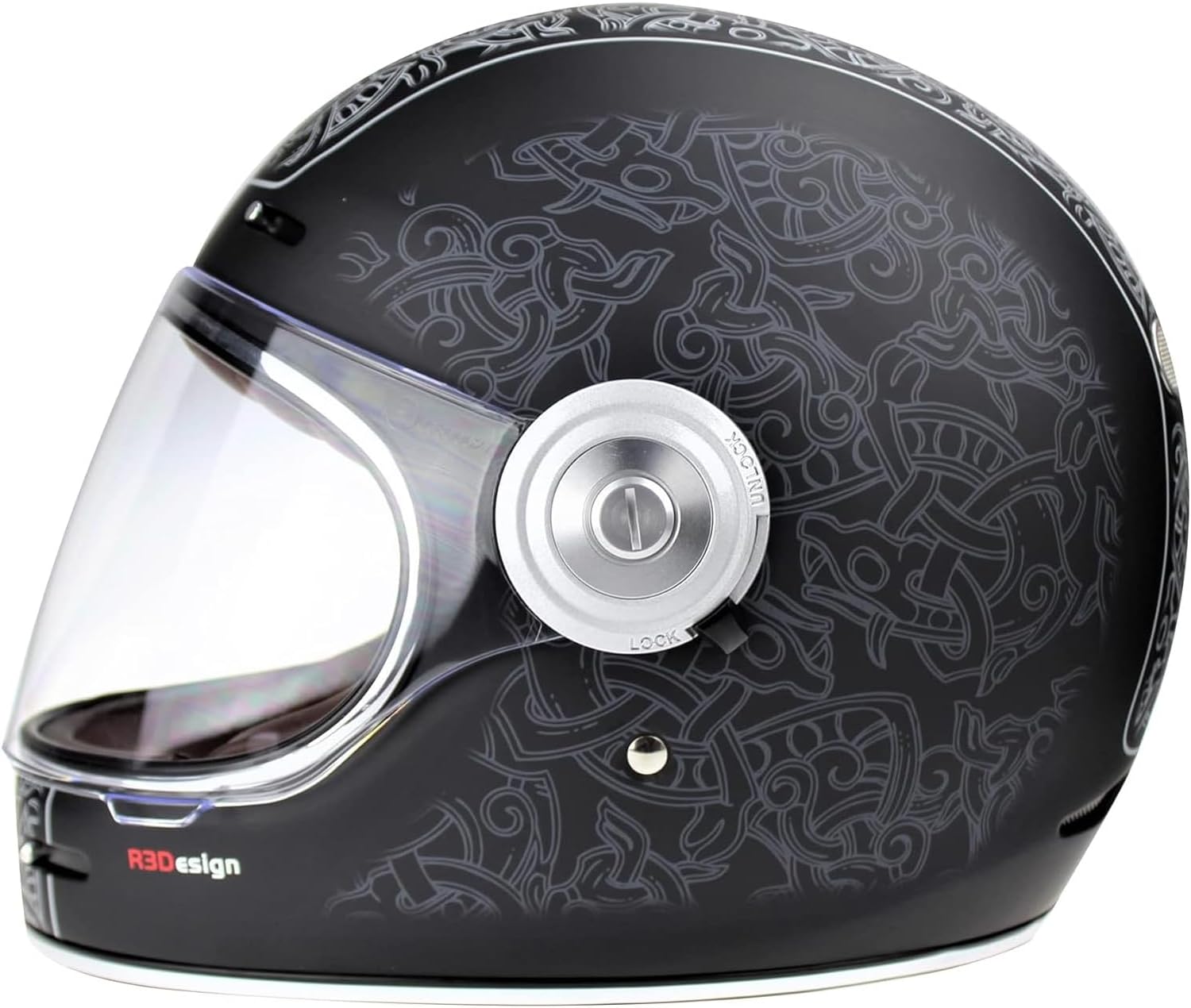Viper F659 Retro Style Motorcycle Full Face Helmet