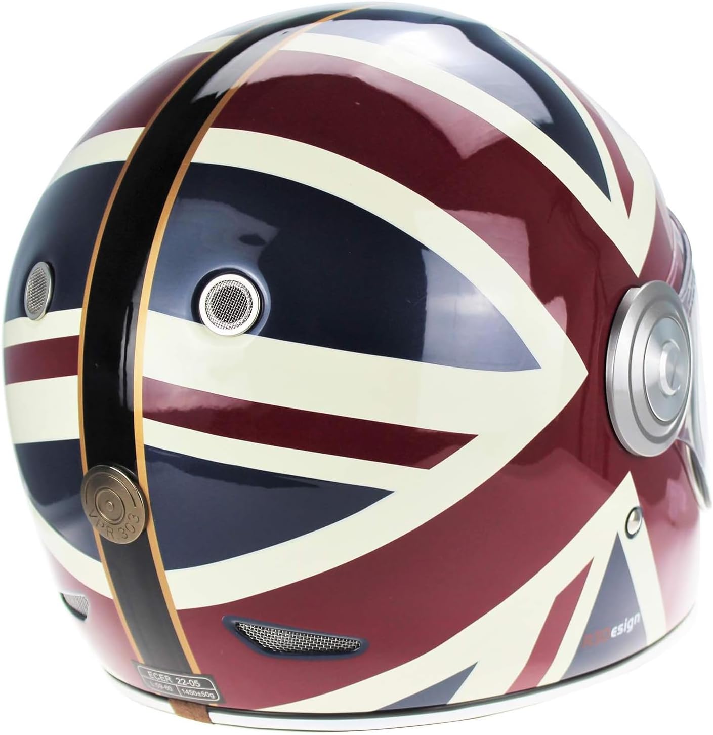 Viper F659 Retro Style Motorcycle Full Face Helmet