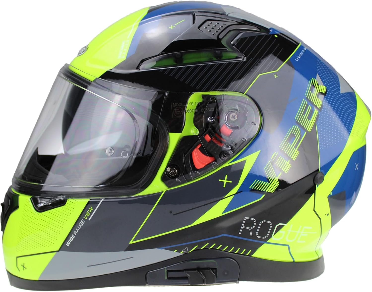 Viper RSV95 Rogue Shiny Full Face Motorcycle Helmet