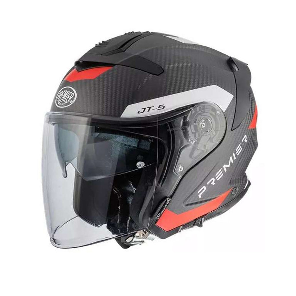 PREMIER JT5 CARBON MA 2 BM MOTORCYCLE OPEN FACE HELMET