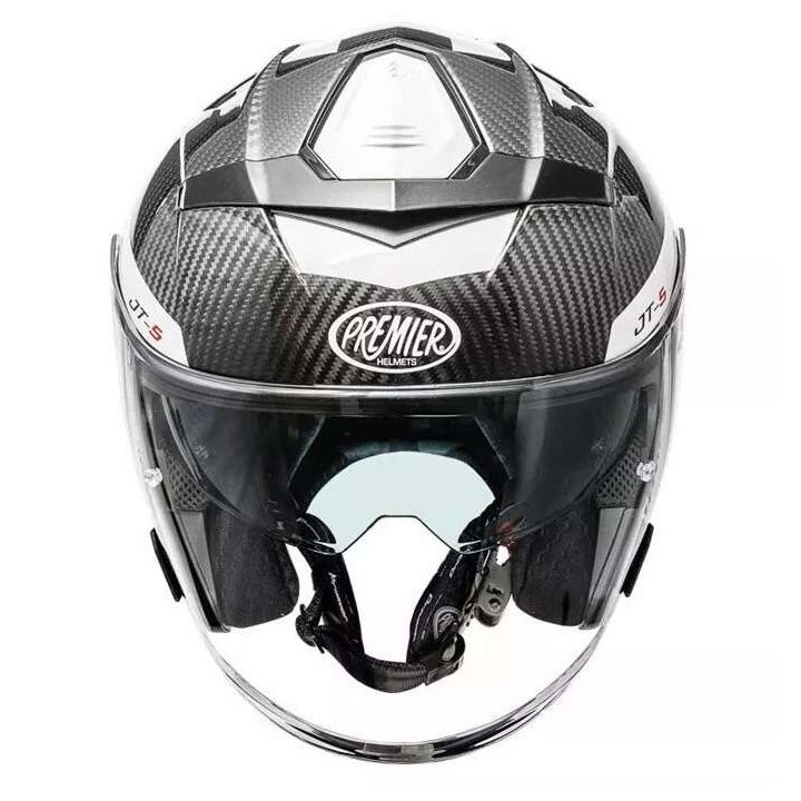 PREMIER JT5 CARBON MA8 MOTORCYCLE OPEN FACE HELMET