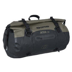 Oxford Aqua T 30 Roll Bag Khaki Black - MaximomotoUK