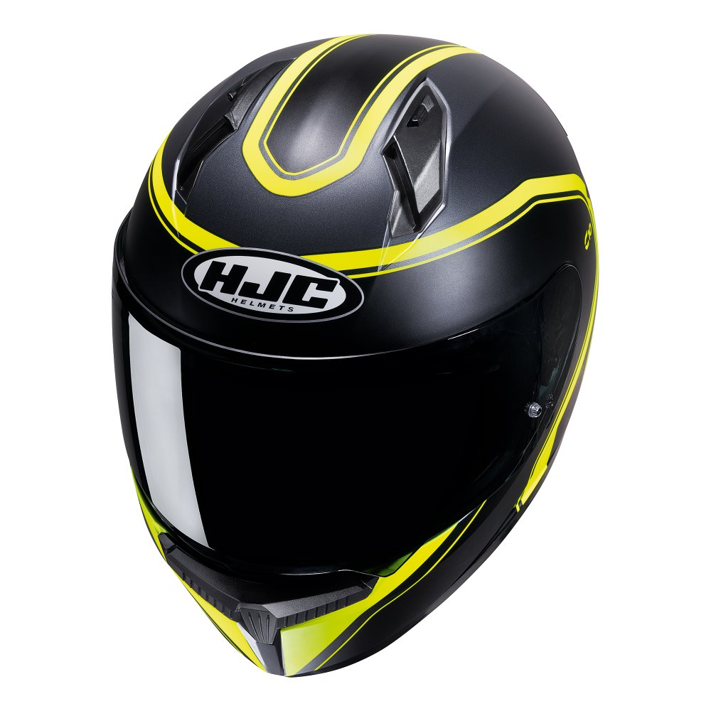 HJC C10 Elie MC3HSF Yellow Motorcycle Helmet - MaximomotoUK