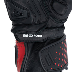 Oxford Nexus Men Motorcycle Gloves Black White Red 
