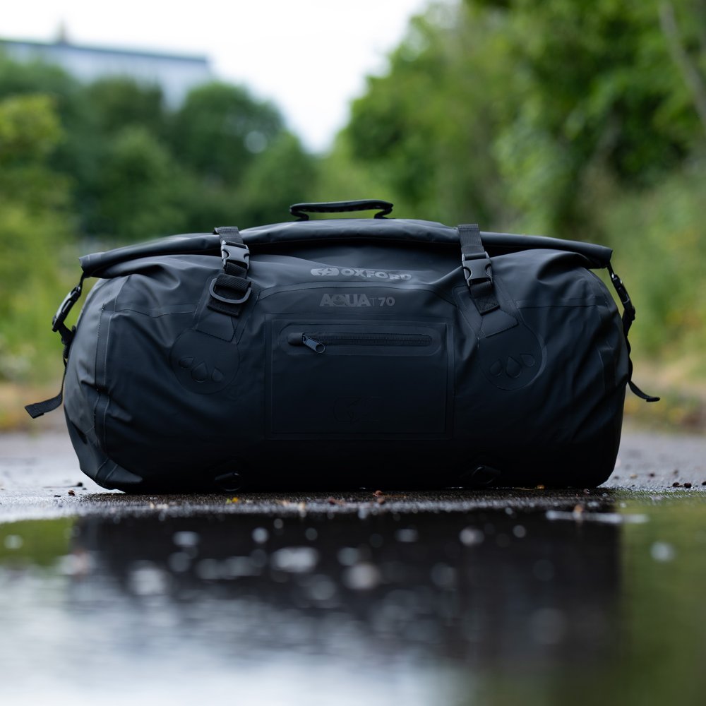 Oxford Aqua T 70 Roll Bag Black - MaximomotoUK