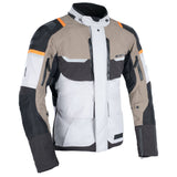 Stormland D2D MS Jacket Desert/Blk/Orange front view- MaximomotoUK