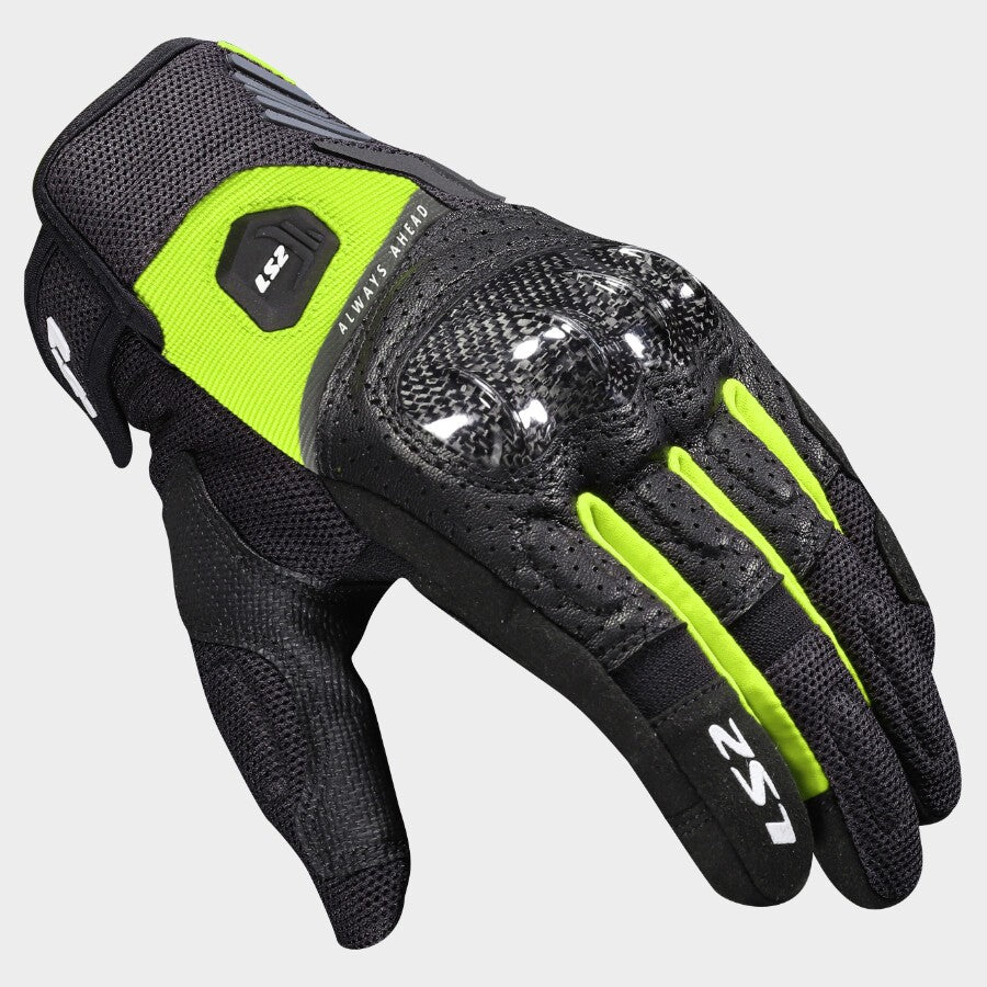 LS2 ATOM MAN MOTORBIKE SUMMER LEATHER GLOVES