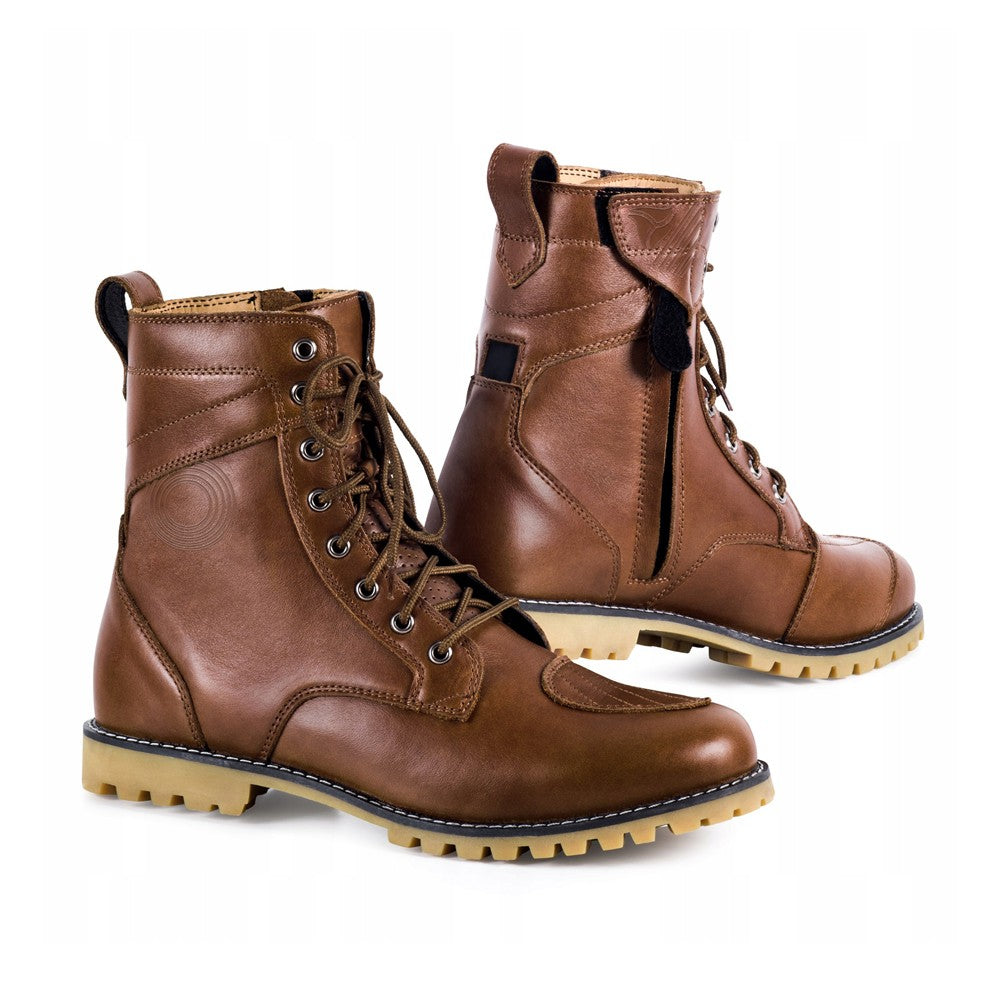  R-TECH - Classic Men's Brown Leather Boots - SECURTEX MOTOR SL (t/a MaximoMoto)