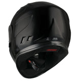 Simpson Venom Solid Gloss Black Full Face Motorbike Helmet 