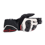 Alpinestars SP-8 V3 Air Motorcycle Gloves Black White Bright Red - MaximomotoUK