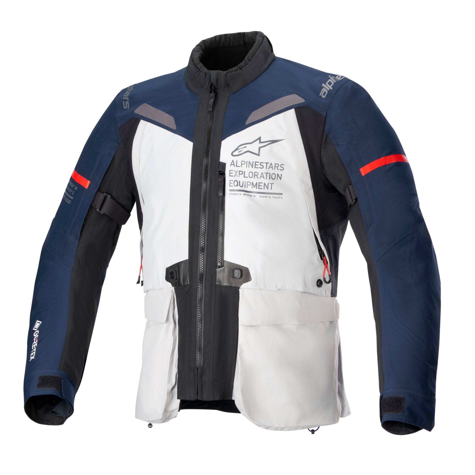 Alpinestars ST-7 2L Gore-Tex Jkt Ice Gray Dark/Blue/Blk - front pic