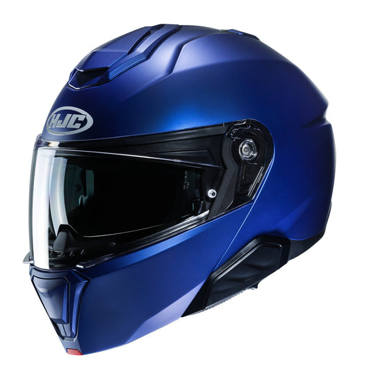 HJC I91 Metallic Blue Modular Motorbike Helmet, Picture