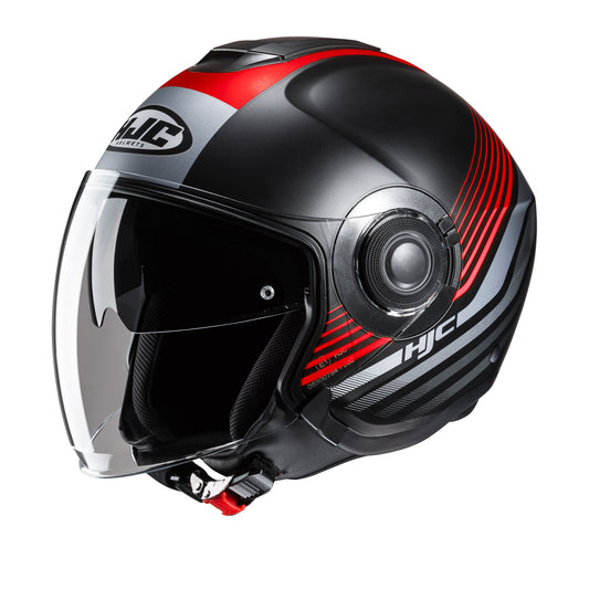HJC I40N Dova MC1SF Red Urban Jet Motorbike Helmet - MaximomotoUK