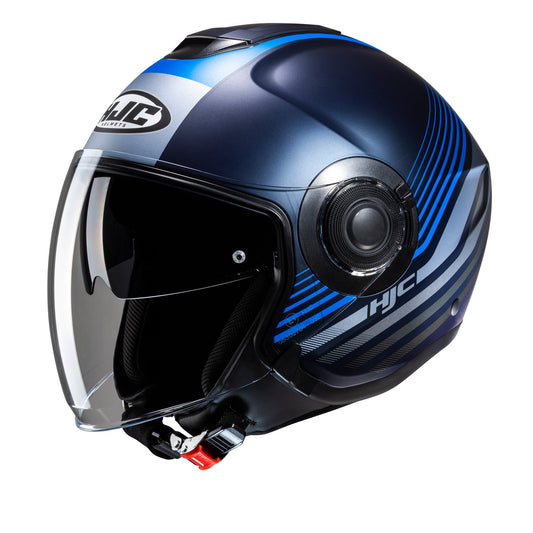HJC I40N Dova MC2SF Blue Urban Jet Motorbike Helmet - MaximomotoUK
