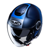 HJC I40N Dova MC2SF Blue Urban Jet Motorbike Helmet - MaximomotoUK