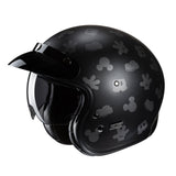 HJC V31 Disney Mickey MC5SF Black Open Face Motorbike Helmet 