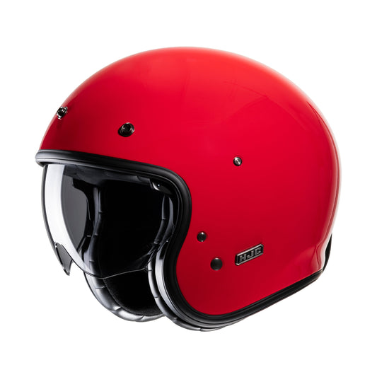 HJC V31 Retro Style Red Helmet,Picture