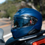 HJC RPHA 91 Metallic Blue Helmet Flip Up Motorbike Helmet - MaximomotoUK