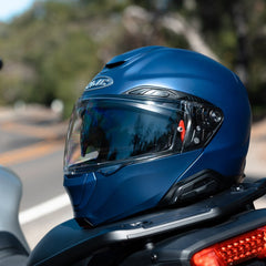 HJC RPHA 91 Metallic Blue Helmet Flip Up Motorbike Helmet - MaximomotoUK